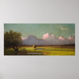 Heade - Sunlight And Shadow, Newbury Marshes Poster