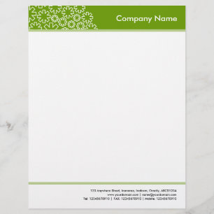 Headed and Footed - Asterisk - Avocado Letterhead Design