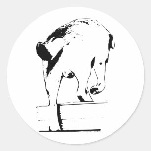 Headed Somewhere Cosy Classic Round Sticker