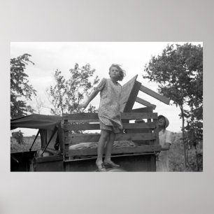 Headed to California: 1930s Poster