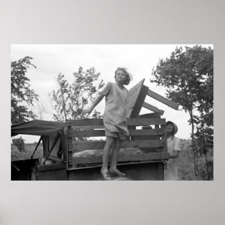 Headed to California: 1930s Poster