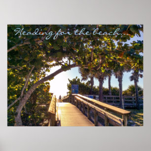 Heading for the Beach Print