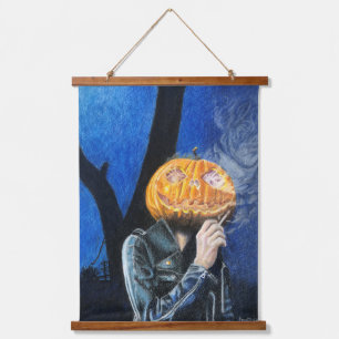 Headless Biker Hanging Tapestry