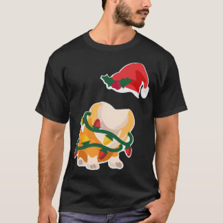 headless corgi body costume with christmas hat T-Shirt