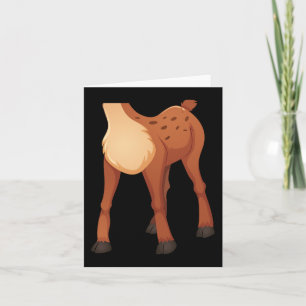 Headless Deer Lazy DIY Halloween Costume Fun Anima Card
