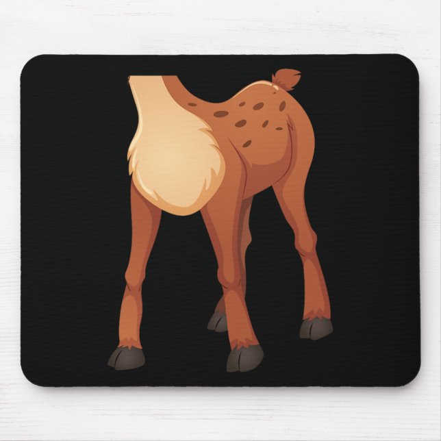 Headless Deer Lazy DIY Halloween Costume Fun Anima Mouse Pad (Front)