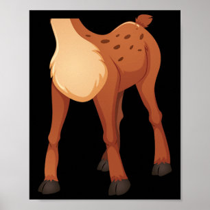 Headless Deer Lazy Diy Halloween Costume Fun Anima Poster