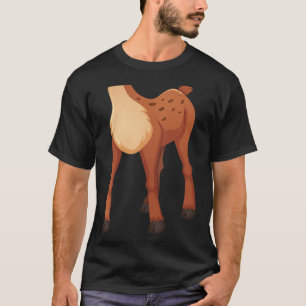 Headless Deer Lazy Diy Halloween Costume Fun Anima T-Shirt