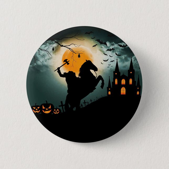 Headless Horseman 6 Cm Round Badge (Front)