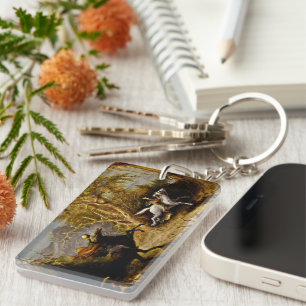 Headless Horseman Chasing Ichabod Crane Key Ring