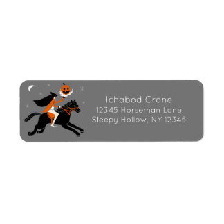 Headless Horseman Halloween return address Label