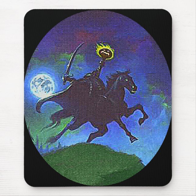 Headless Horseman in the Blue Light Mouse Pad (Front)