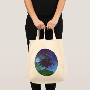 Headless Horseman in the Blue Light Tote Bag