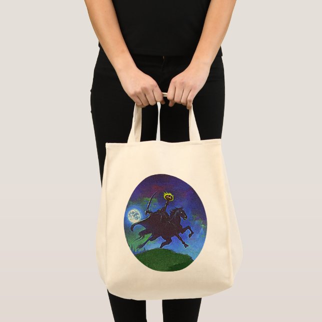 Headless Horseman in the Blue Light Tote Bag (Front (Product))