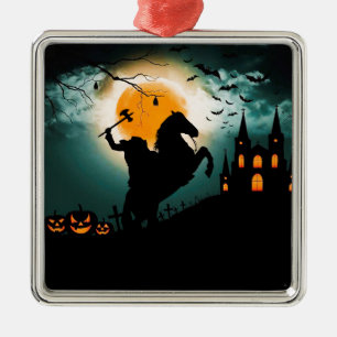Headless Horseman Metal Tree Decoration