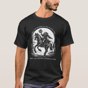 Headless Horseman Pumpkin Face Happy Halloween Sle T-Shirt