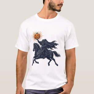 Headless Horseman Pumpkin Rider Gothic Halloween A T-Shirt
