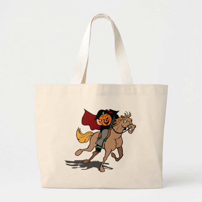 Headless Horseman Rides Again Large Tote Bag (Front)