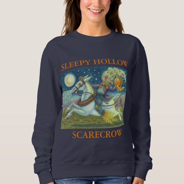 HEADLESS HORSEMAN SCARECROW & MULE SWEATSHIRT Navy (Front)