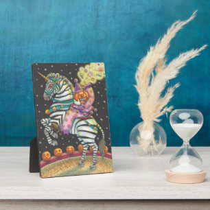 HEADLESS HORSEMAN SLEEPY HOLLOW CIRCUS CLOWN ZEBRA PLAQUE