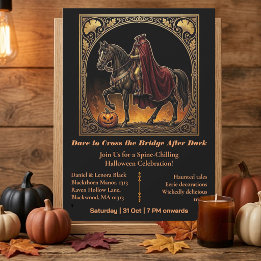Headless Horseman Sleepy Hollow Dare to Cross  Invitation