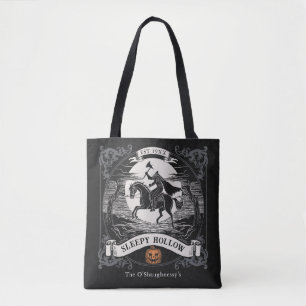 Headless Horseman Sleepy Hollow Halloween Name Tote Bag