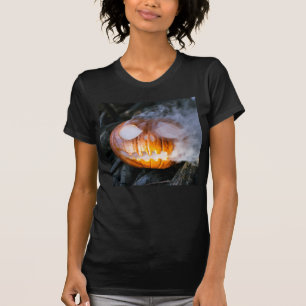 Headless Horseman's Jack-o-Lantern Head a Flame T-Shirt