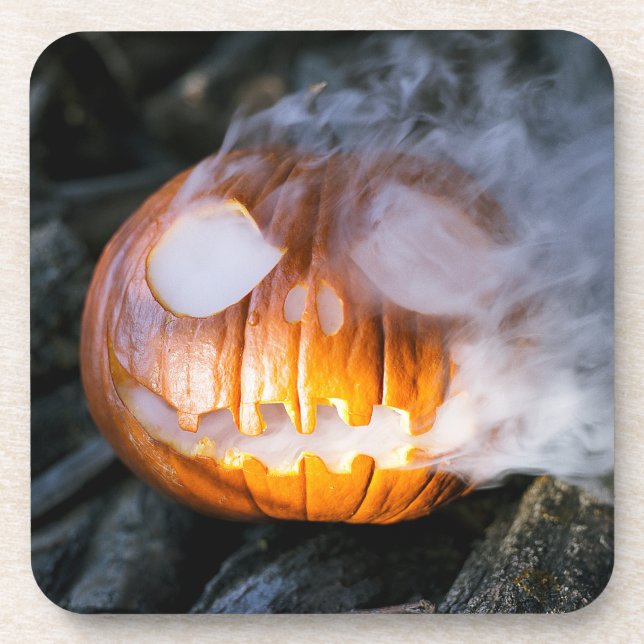 Headless Horseman's lost Pumpkin Head Halloween    Coaster (Front)