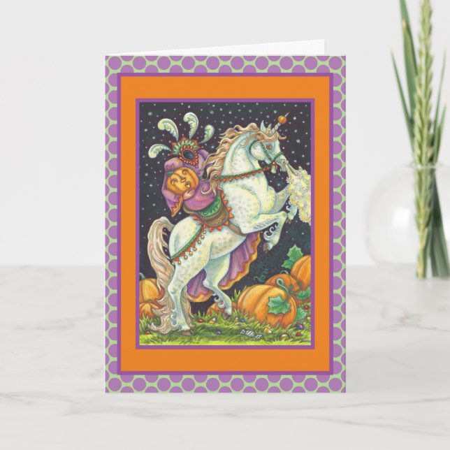 HEADLESS HORSEWOMAN GREETING NOTE CARD Verse (Front)