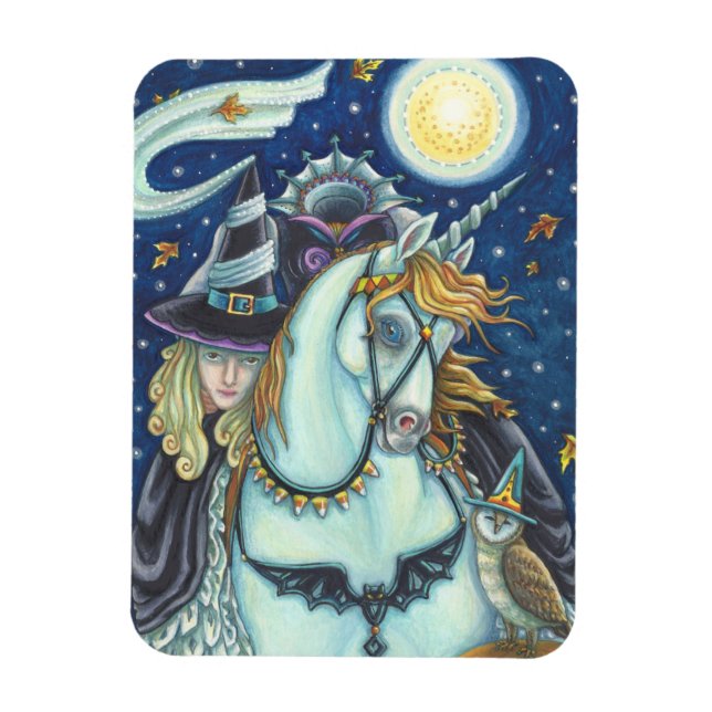 HEADLESS HORSEWOMAN, HORSE & OWL, SLEEPY HOLLOW MAGNET (Vertical)