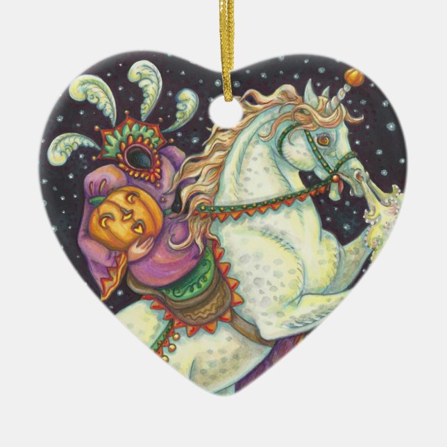 HEADLESS HORSEWOMAN SLEEPY HOLLOW ORNAMENT Heart (Front)