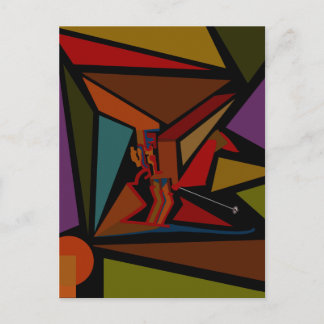 Headless Skier Postcard