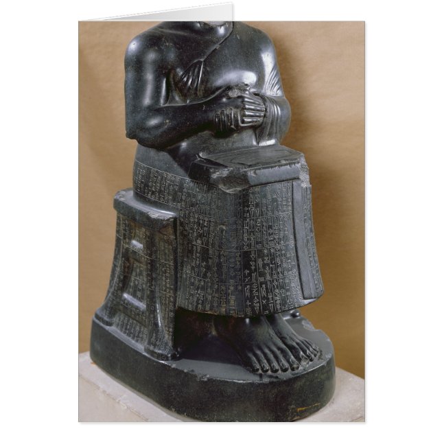 Headless statue of Prince Gudea  as an (Front)