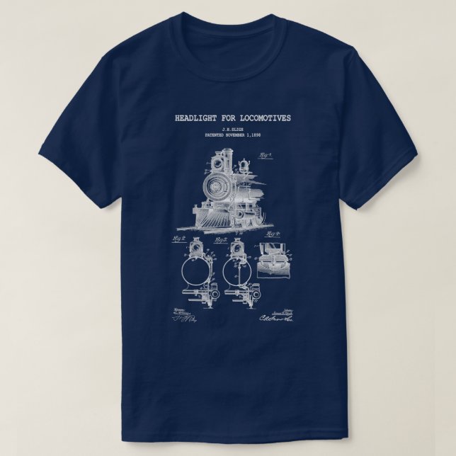 Headlight for Locomotives T-Shirt (Design Front)