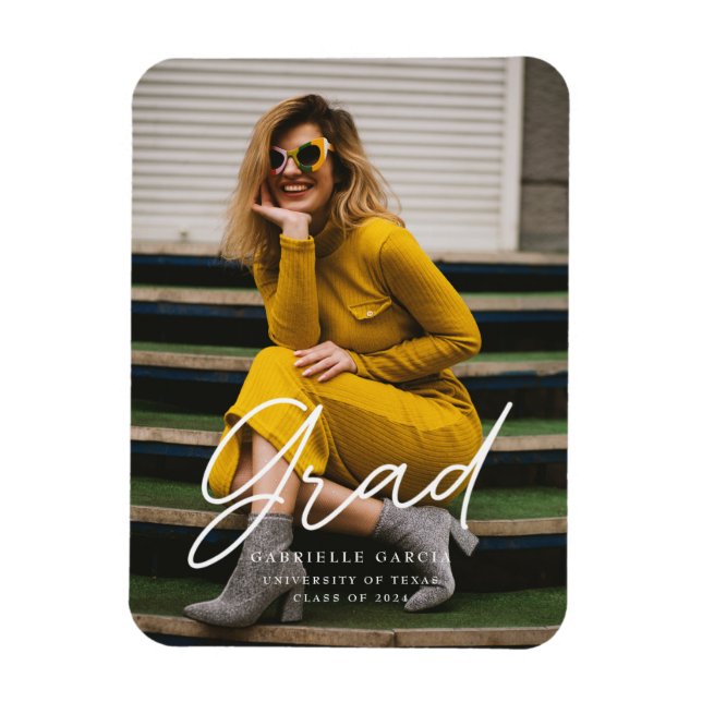 Headline Graduation Announcement Magnet (Vertical)