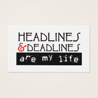 Headlines & Deadlines