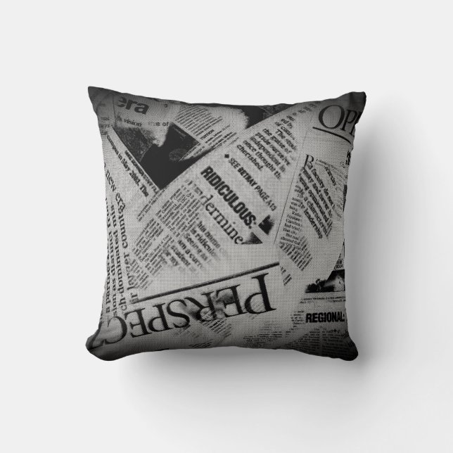 Headlines Newsprint Cushion (Front)
