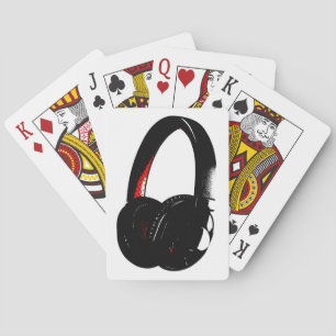 Headphone Pop Art Head Phone Playing Cards