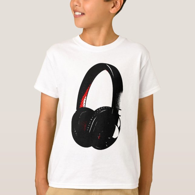 Headphone Pop Art Head Phone T-Shirt (Front)