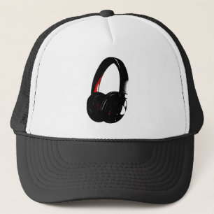 Headphone Pop Art Head Phone Trucker Hat