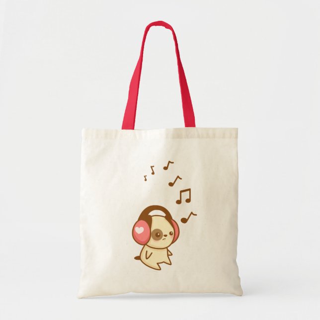 Headphone Pup Tote (Front)