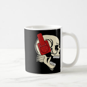 Headphone Skull Dj Halloween Creepy Edm Gift Coffee Mug