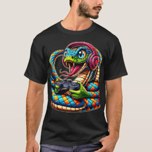 Headphone Video Game Snake Gaming T-Shirt