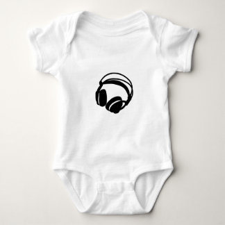 headphones baby bodysuit