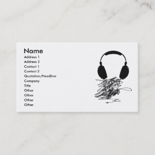 Headphones Business Card