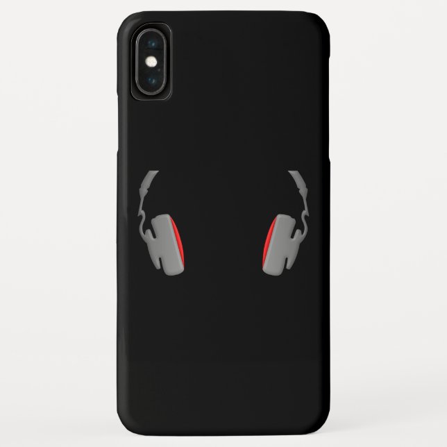 Headphones Cool Simply and Classy Case-Mate iPhone Case (Back)