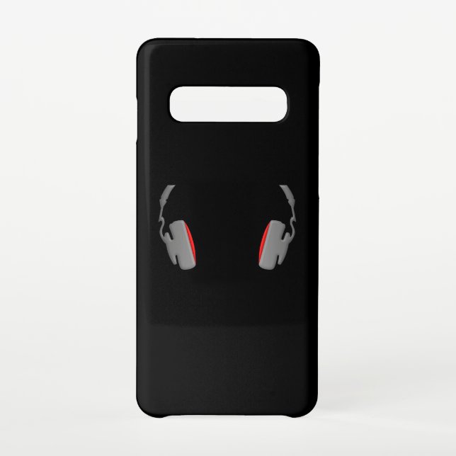 Headphones Cool Simply and Classy Samsung Galaxy Case (Back)