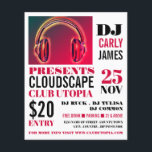 Headphones, DJ, Club Event Advertising Flyer<br><div class="desc">Headphones,  DJ,  Club Event Advertising Flyers By The Business Card Store.</div>