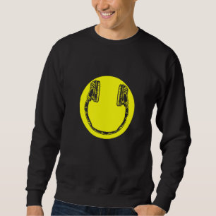 Headphones Dj Deejay Music Pop Bass Techno Rock Po Sweatshirt