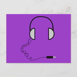 Headphones Postcard